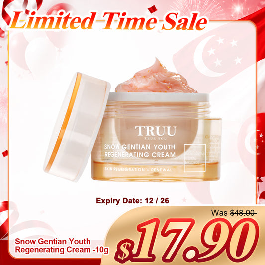 TRUU Snow Gentian Youth Regenerating Cream -10g Saiz Perjalanan (Tamat tempoh pada 12/26)