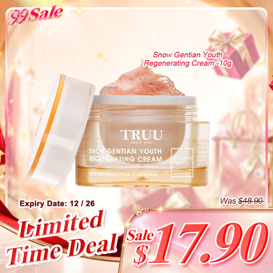 TRUU Snow Gentian Youth Regenerating Cream -10g Saiz Perjalanan (Tamat tempoh pada 12/26)