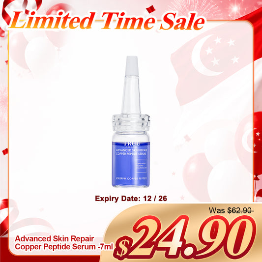 TRUU Advanced Skin Repair Copper Peptide Serum -7ml Travel Size (Expiry on 12/26)
