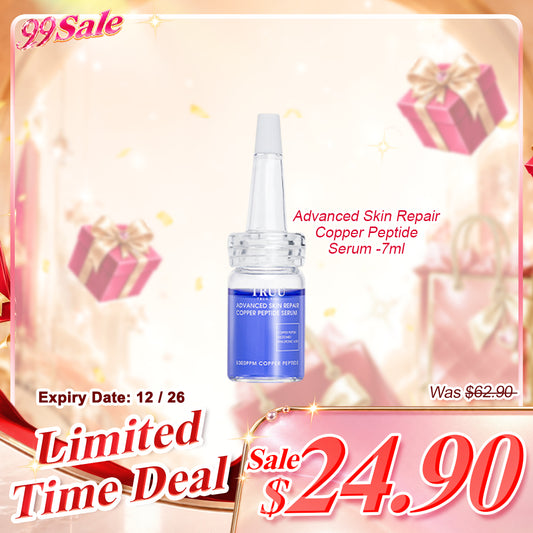 TRUU Advanced Skin Repair Copper Peptide Serum -7ml Travel Size (Expiry on 12/26)