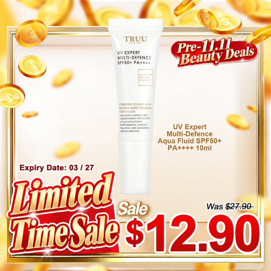 TRUU UV Expert Multi-Defence Aqua Fluid SPF50+ PA++++ 10ml Saiz Perjalanan