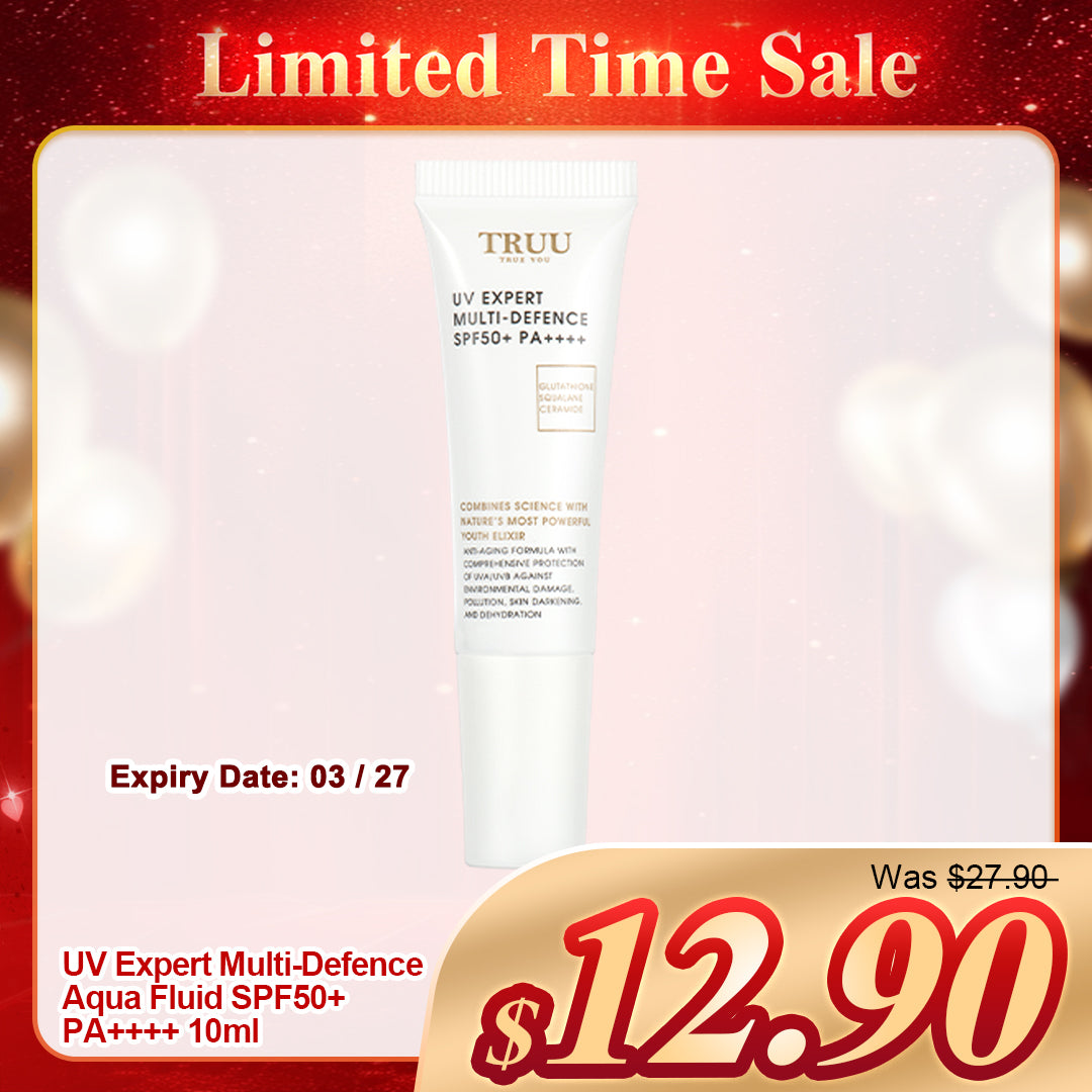 TRUU UV Expert Multi-Defence Aqua Fluid SPF50+ PA++++ 10ml Saiz Perjalanan