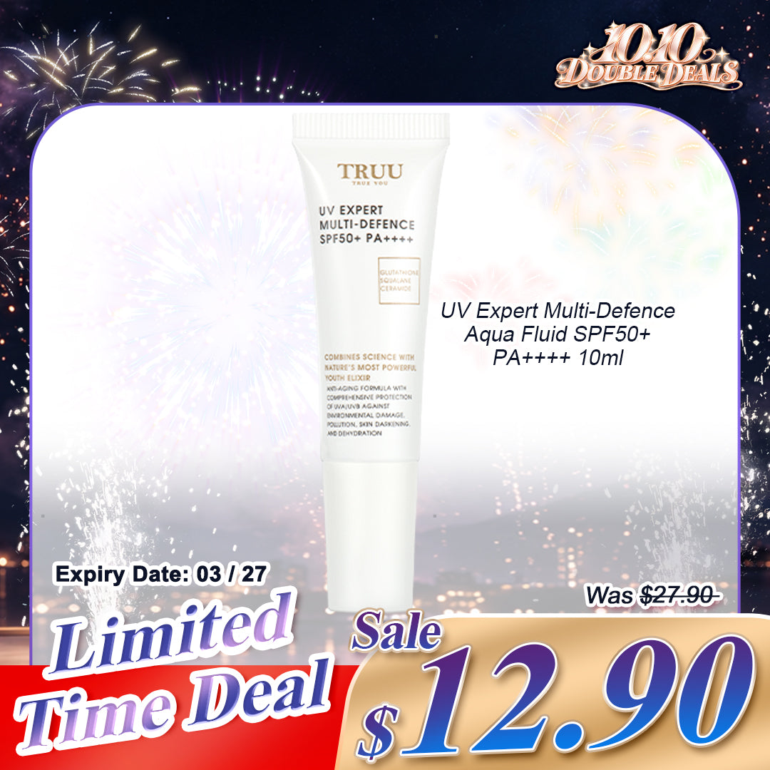 TRUU UV Expert Multi-Defence Aqua Fluid SPF50+ PA++++ 10ml Saiz Perjalanan