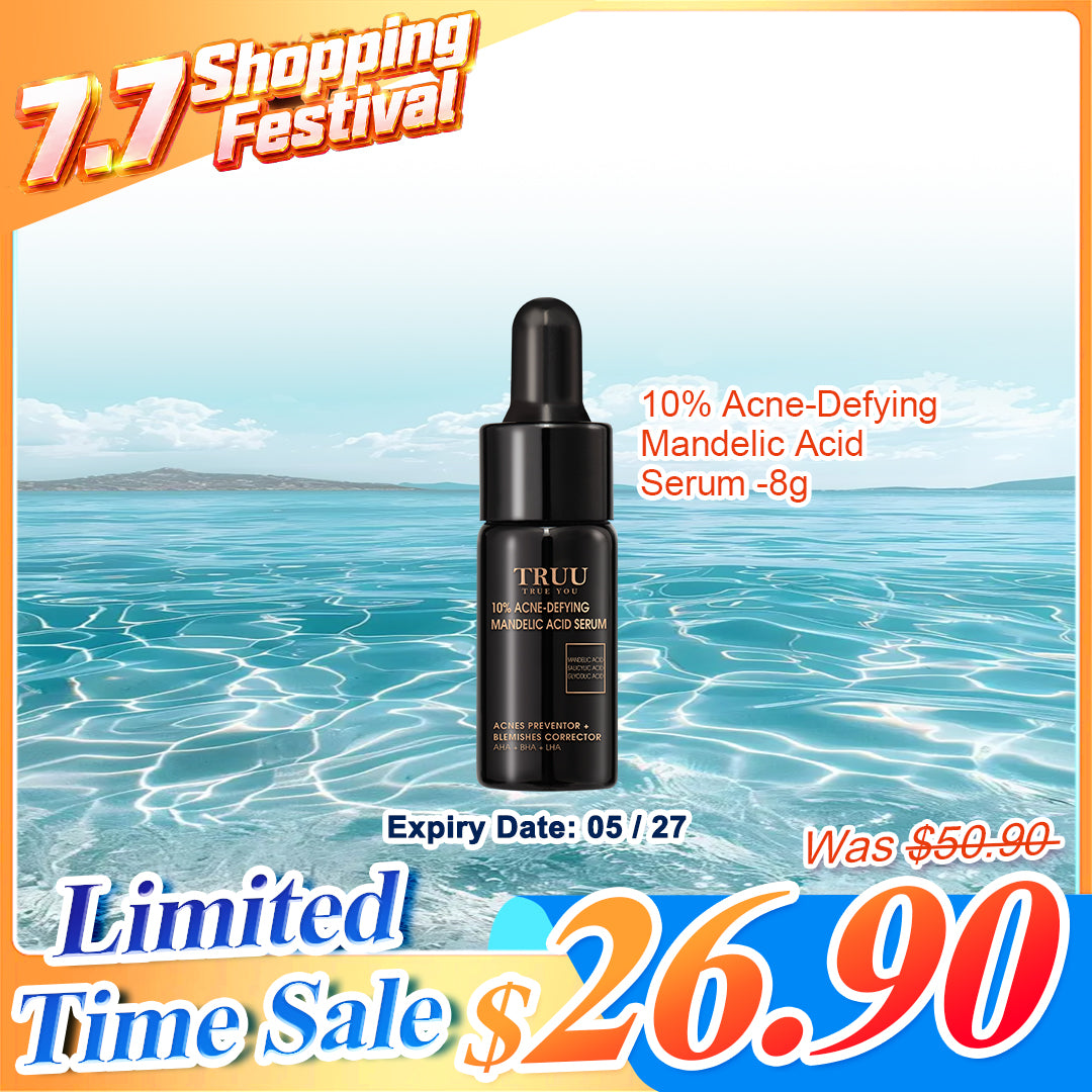 TRUU 10% Acne-Defying Mandelic Acid Serum-8G Travel Size (Expiry on 05/27)