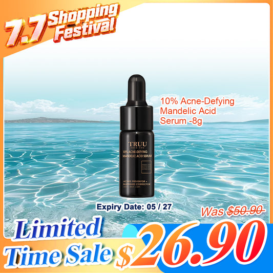 TRUU 10% Acne-Defying Mandelic Acid Serum-8G Travel Size (Expiry on 05/27)