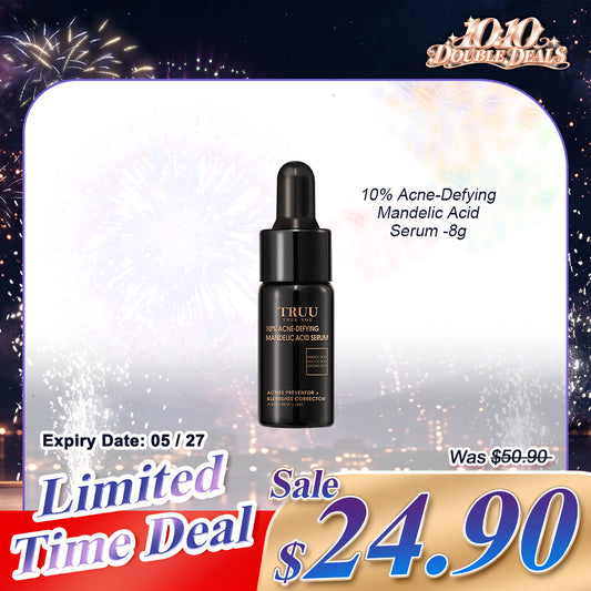TRUU 10% Acne-Defying Mandelic Acid Serum-8G Travel Size (Expiry on 05/27)