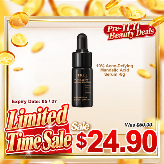 TRUU 10% Acne-Defying Mandelic Acid Serum-8G Travel Size (Expiry on 05/27)
