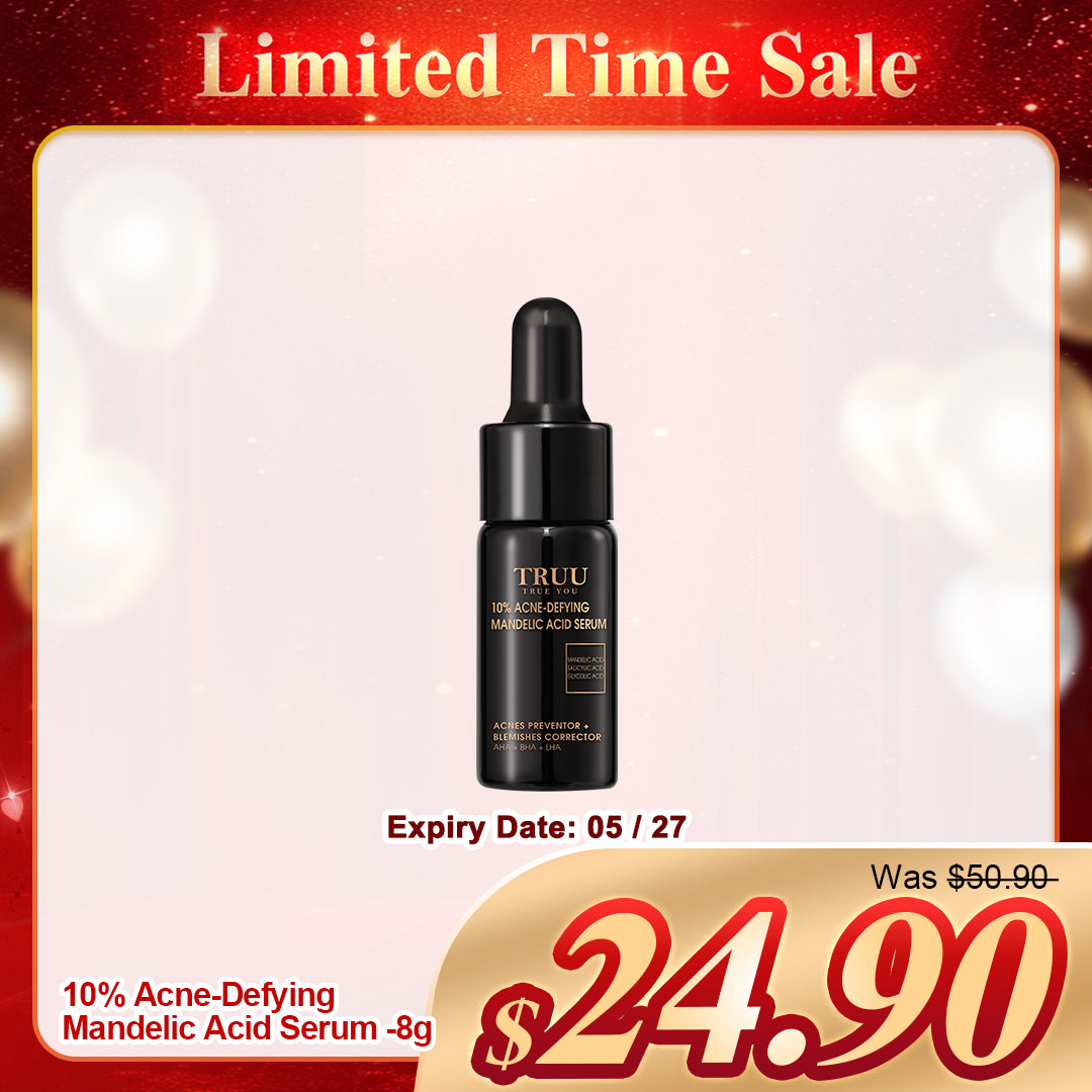 TRUU 10% Acne-Defying Mandelic Acid Serum-8G Travel Size (Expiry on 05/27)