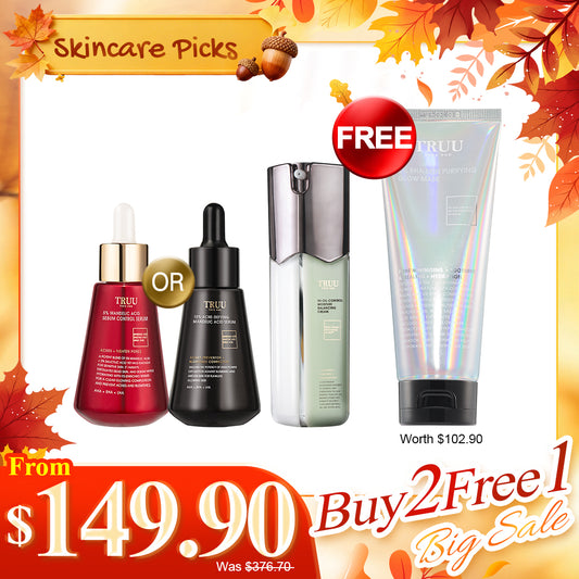 TRUU (5% Mandelic Acid / 10% Mandelic Acid) Pick One + 99 Oil Control【FREE】2% BHA Skin Purifying Glow Mask