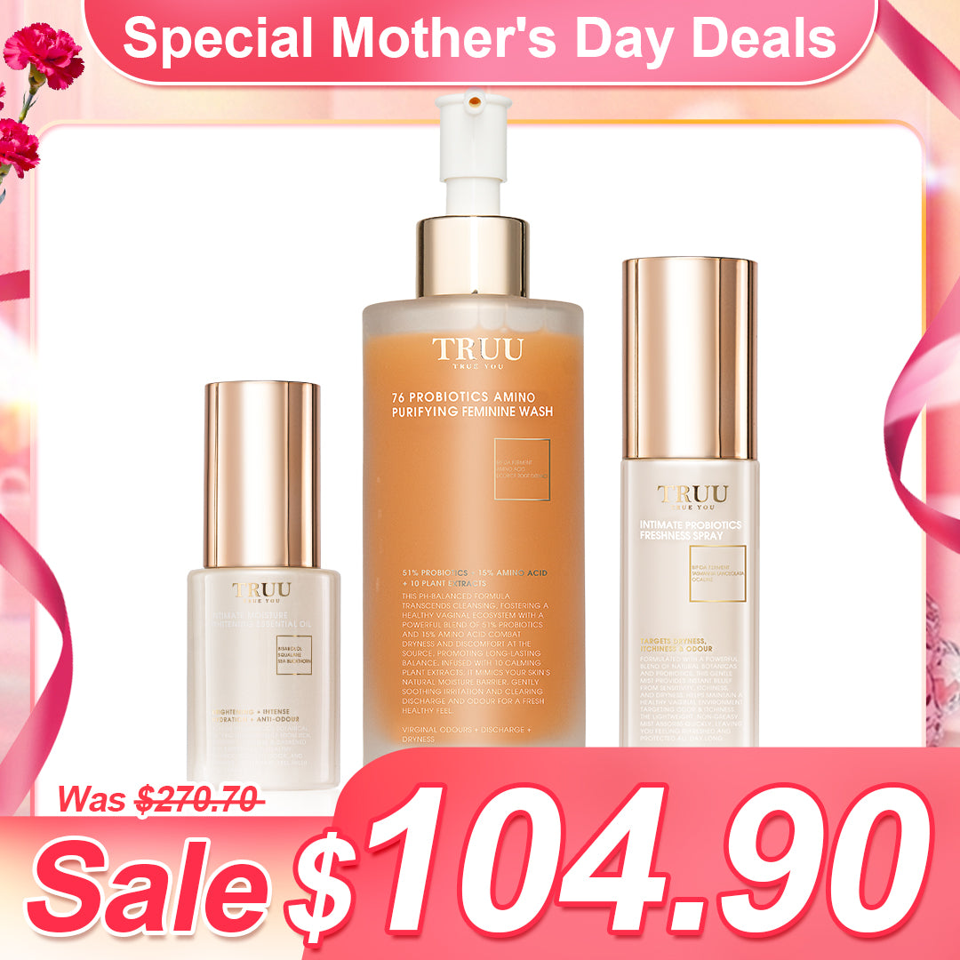 TRUU 76 Pencuci Wanita + Semburan Kesegaran + Minyak Serum Wanita