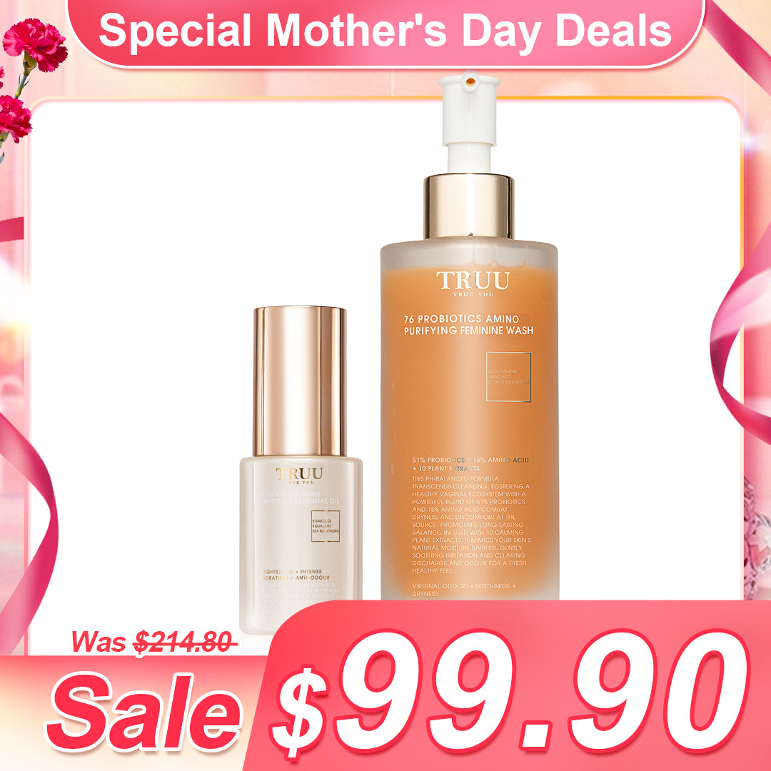 TRUU 76 Pencuci Wanita + Semburan Kesegaran + Minyak Serum Wanita