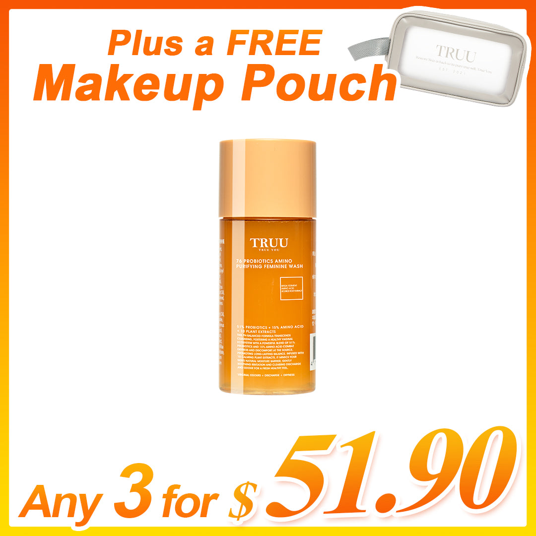 TRUU 76 Probiotics Amino Purifying Feminine Wash -30g | Any 3 for $51.90