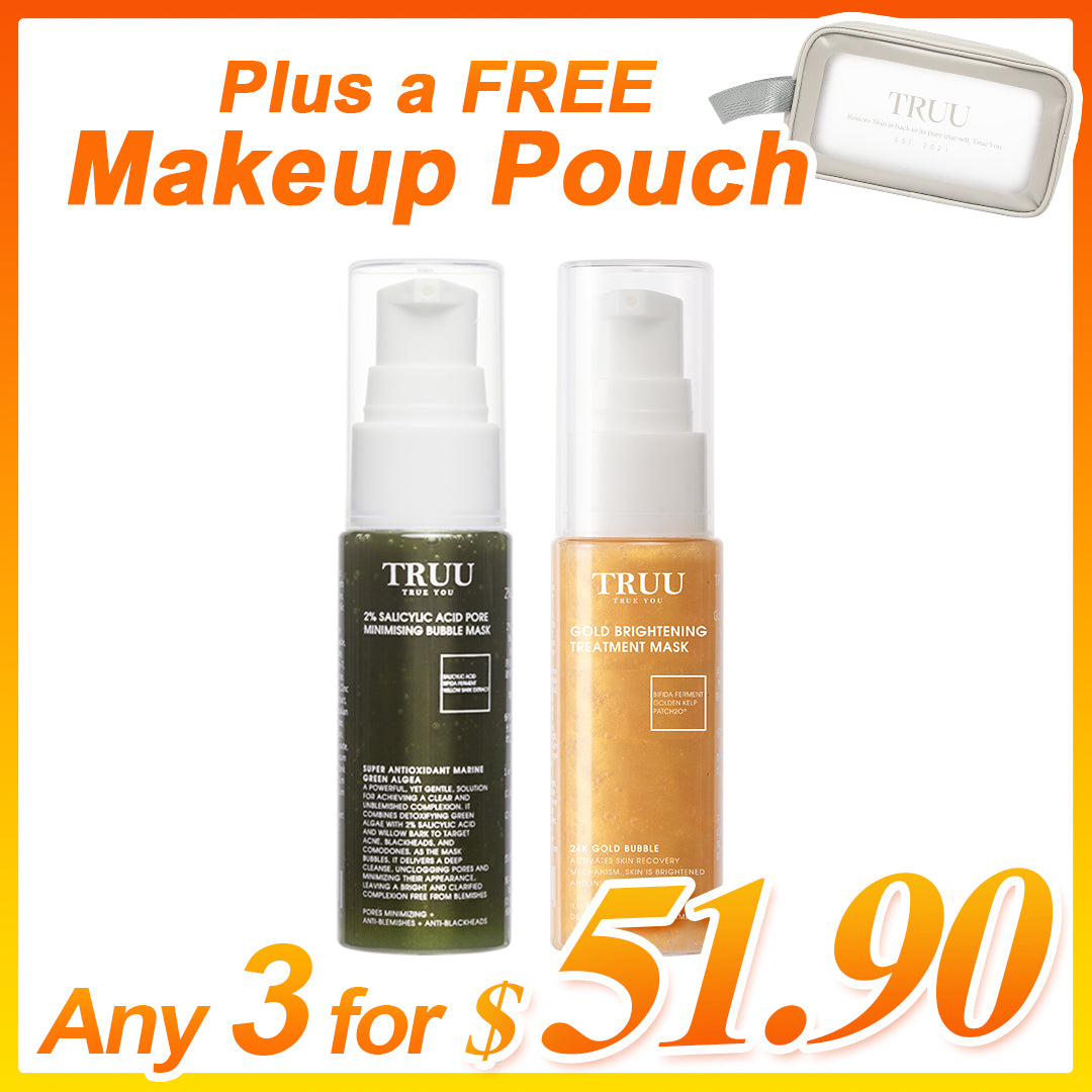 TRUU 2% Salicylic Acid Pori Minimizing Bubble Mask-30ML Saiz Perjalanan