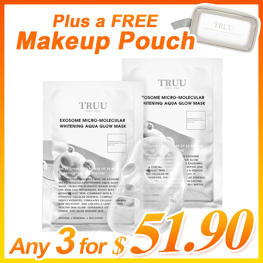 TRUU Exosome Micro-Molecular Whitening Aqua Glow Mask x2 | Any 3 for $51.90