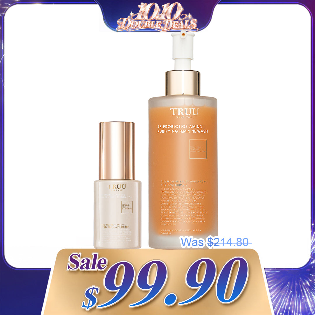 TRUU 76 Pencuci Wanita + Semburan Kesegaran + Minyak Serum Wanita