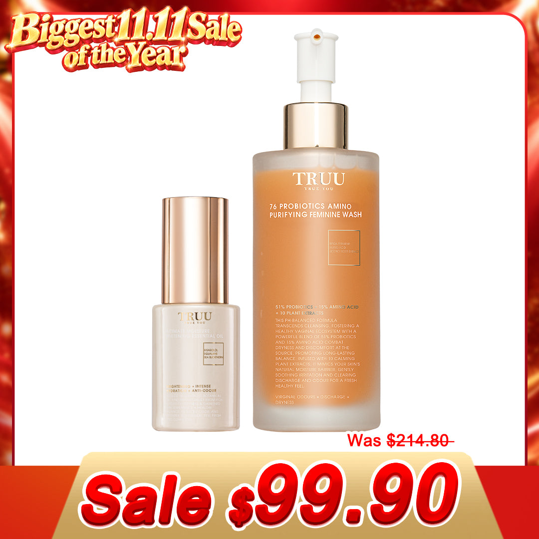 TRUU 76 Feminine Wash + Freshness Spray + Feminine Serum Oil