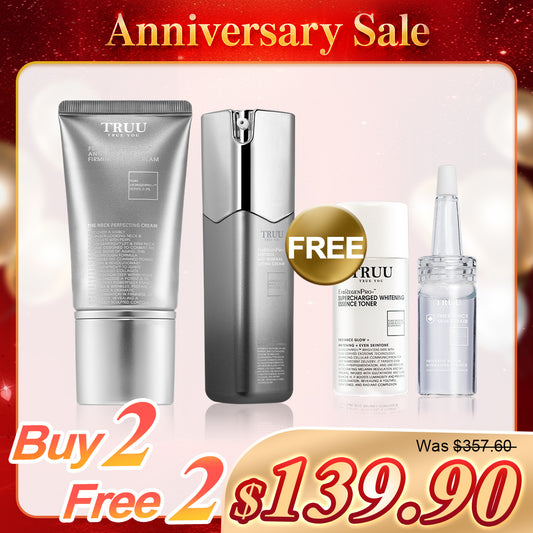 TRUU PDRN ExoRegenPro+™ Firming Neck Cream + PDRN ExoRegenPro+™ Retinol Age-Renewal Lifting Cream【Free】Copper Repair Essence -10ml + Whitening Essence Toner -30ml