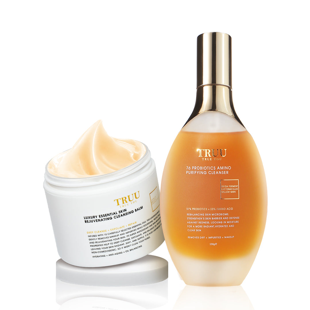 TRUU 76 Probiotics Amino Purifying Cleanser + Cleansing Balm