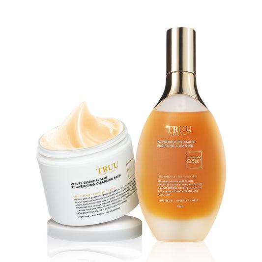 TRUU 76 Probiotics Amino Purifying Cleanser + Cleansing Balm