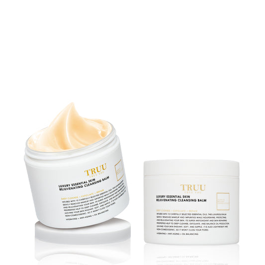 TRUU Luxury Essential Skin Rejuvenating Cleansing Balm Set Bundle