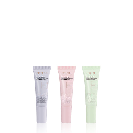TRUU Aqua Gel Color Correcting Sunscreen SPF50+★★★ (3 warna) -10ML
