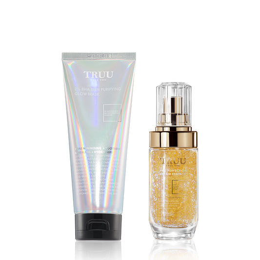 TRUU 2% BHA Skin Purifying Glow Mask + Pro Perfection Repair Essence