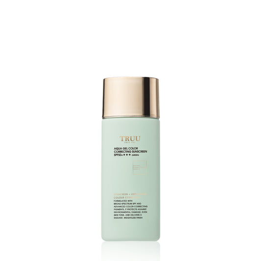 TRUU Aqua Gel Color Correcting Sunscreen SPF50+★★★ -50ml (Green) | Buy Any 2, Get 50% Off