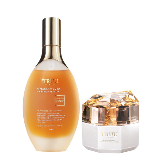 TRUU Snow Gentian Youth Regenerating Cream + 76 Cleanser