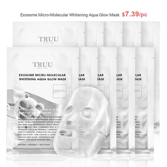 TRUU Exosome Micro-Molecular Whitening Aqua Glow Mask x10
