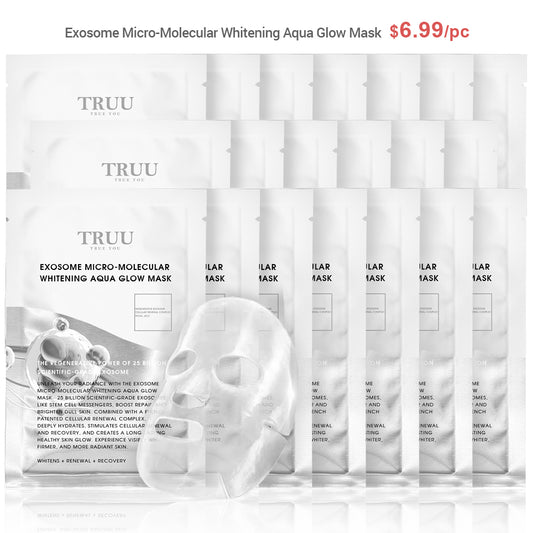 TRUU Exosome Micro-Molecular Whitening Aqua Glow Mask x20
