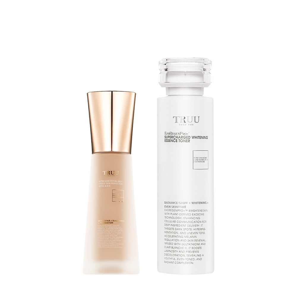 TRUU Ultra Luxe Royal Jelly Tinted Skin Perfector Set Bundle