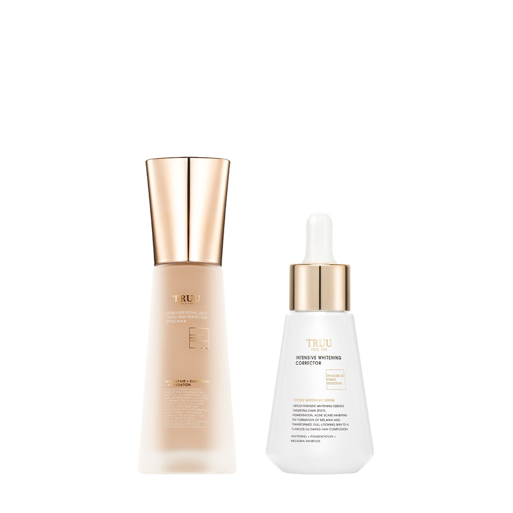 TRUU Ultra Luxe Royal Jelly Tinted Skin Perfector SPF50★★★ + 5 types of Essence Pick One