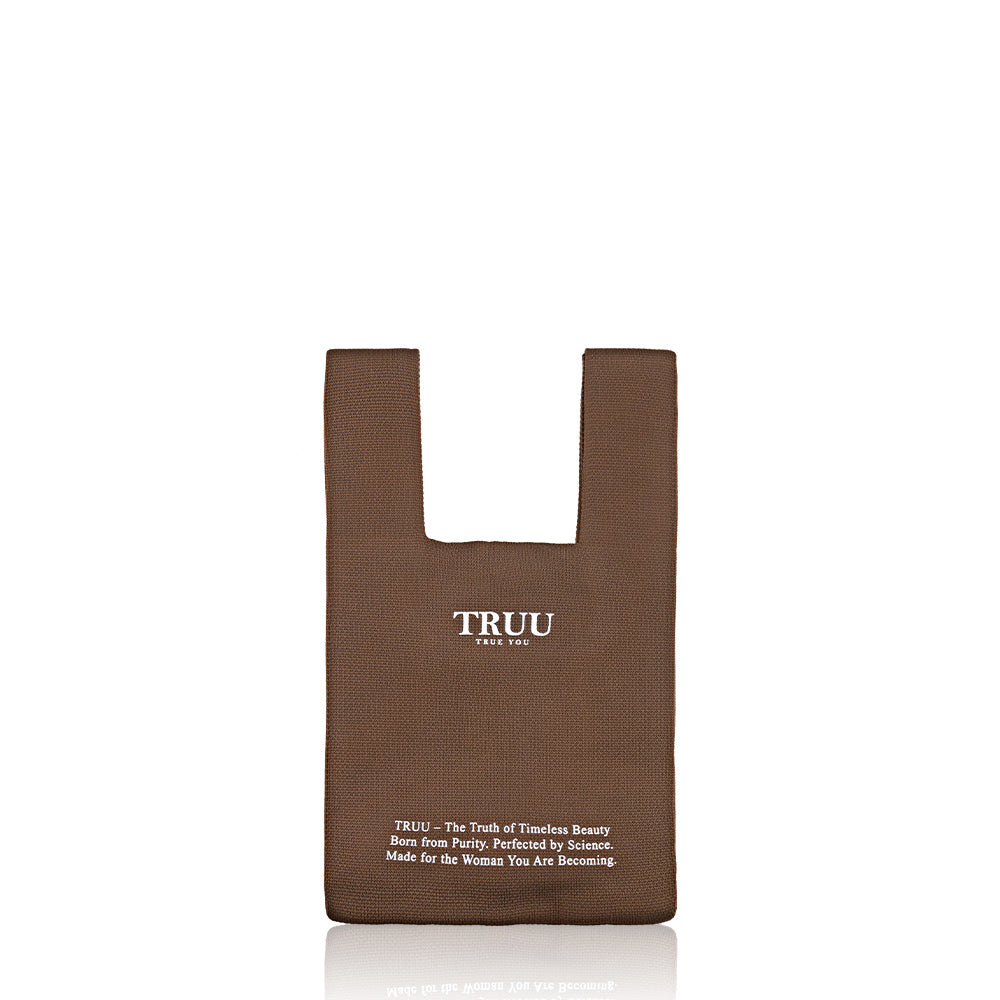 TRUU Mocha Mousse Knit Bag