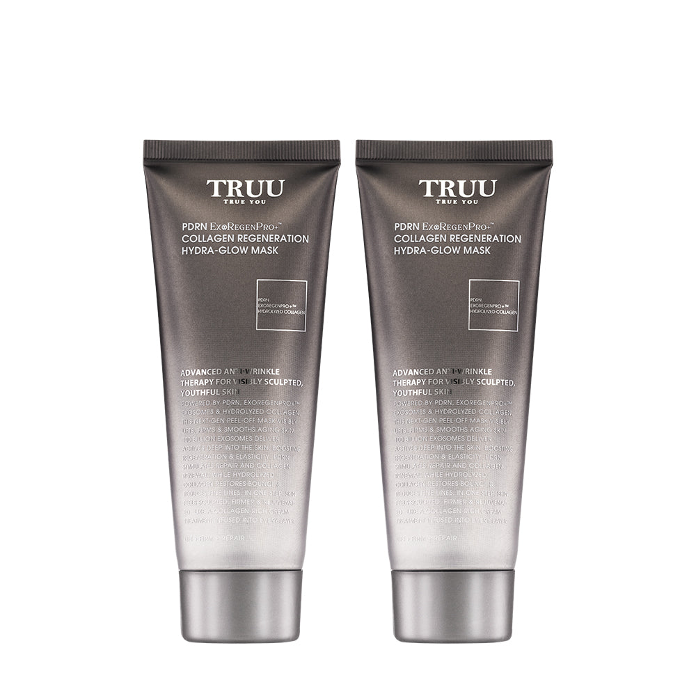 TRUU PDRN ExoRegenPro+ Collagen Regeneration Hydra-Glow Mask Bundle Set