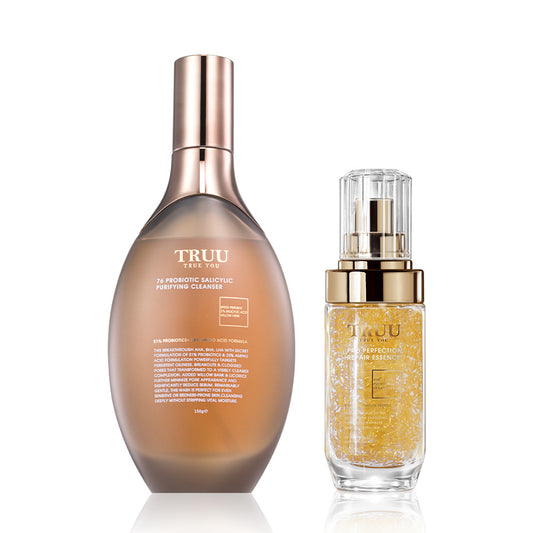 TRUU 76 Probiotic Salicylic Purifying Cleanser + Six types of Essence (Pick One)