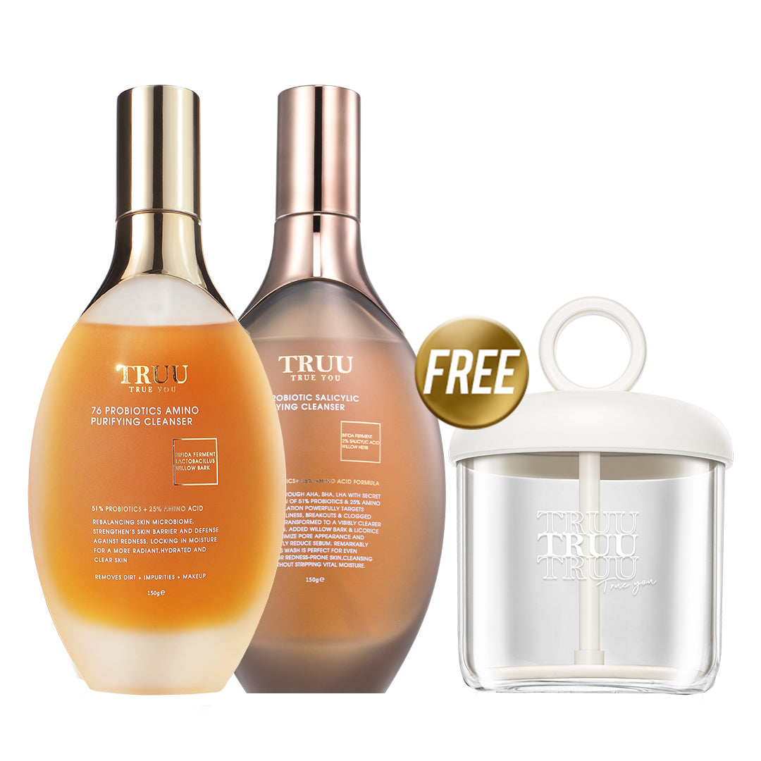 TRUU 76 Probiotics Amino Purifying Cleanser Bundle Set