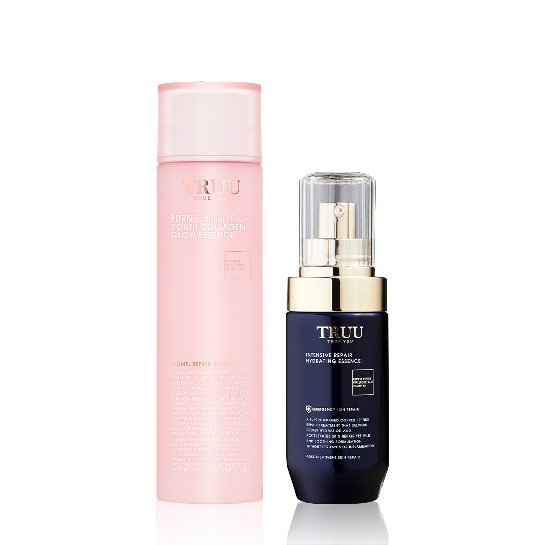 TRUU PDRN ExoRegenPro+™ Youth Collagen Glow Essence Bundle Set