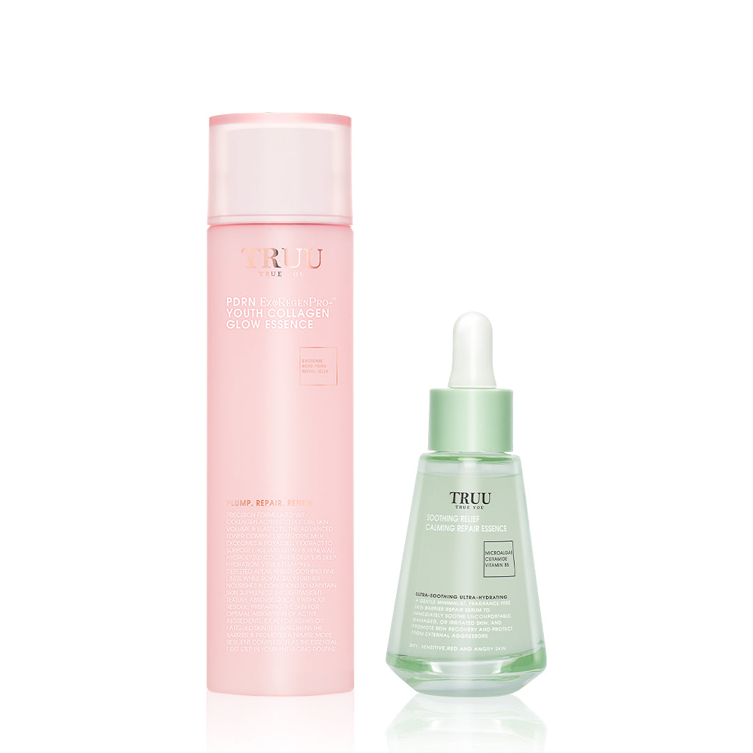 TRUU PDRN ExoRegenPro+™ Youth Collagen Glow Essence Bundle Set