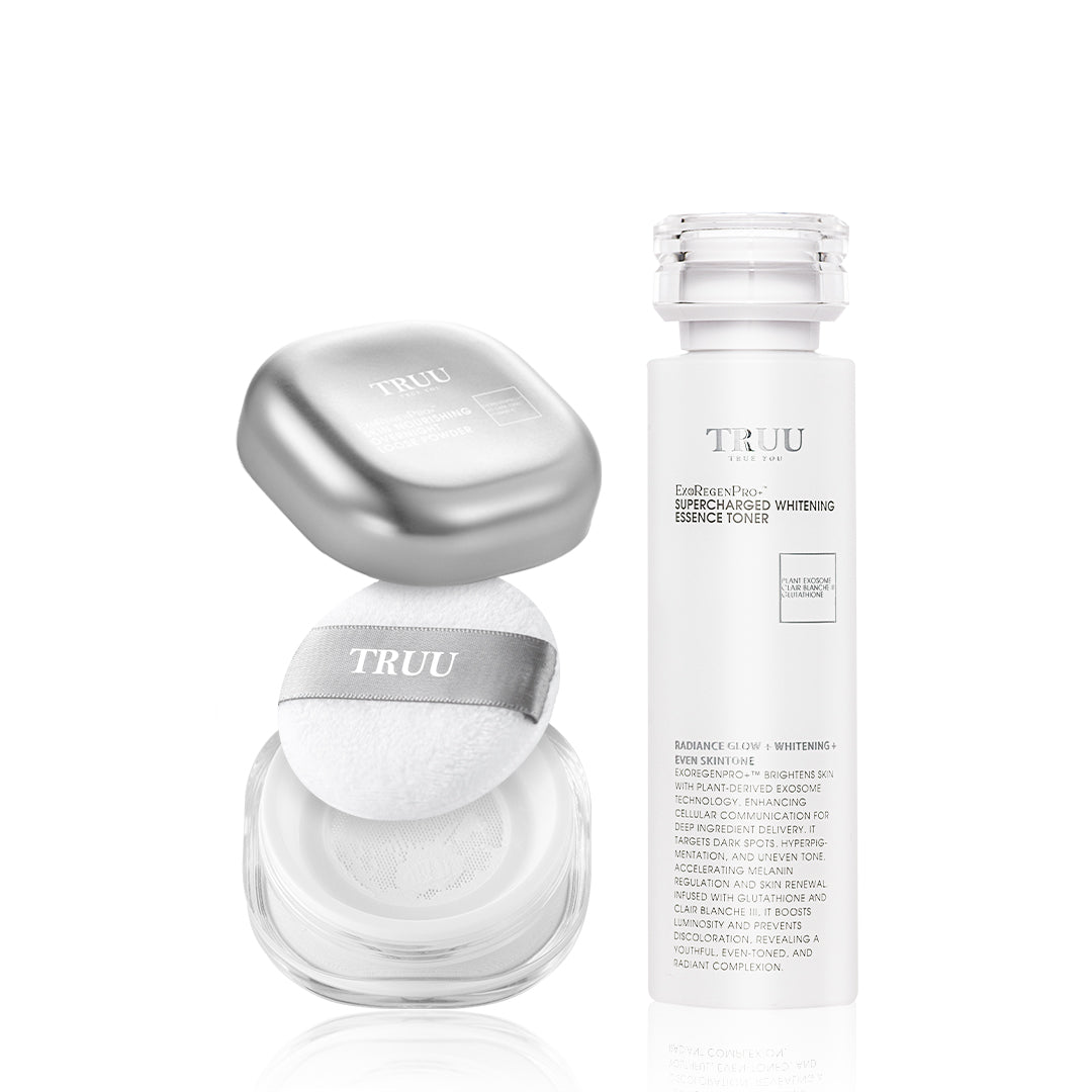 TRUU ExoRegenPro+™ Skin-Nourishing Overnight Loose Powder + 7 types of Toner (Pick One)