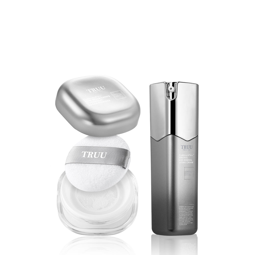TRUU Skin-Nourishing Overnight Loose Powder + (99 Cream / ExoRegenPro+™ Royal Jelly Cream / PDRN ExoRegenPro+™ Cream / Soothing Cream / Snow Gentian Cream) Pick One