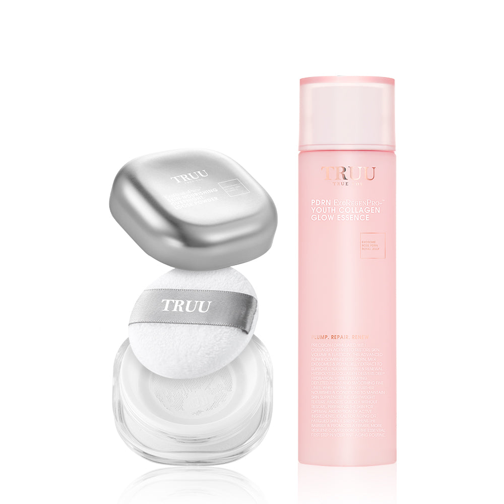 TRUU ExoRegenPro+™ Skin-Nourishing Overnight Loose Powder + 7 types of Toner (Pick One)