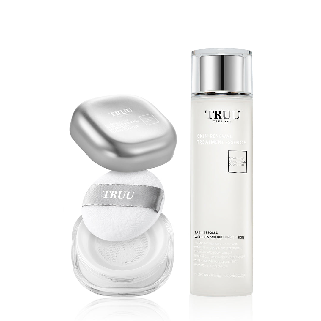 TRUU ExoRegenPro+™ Skin-Nourishing Overnight Loose Powder + 7 types of Toner (Pick One)