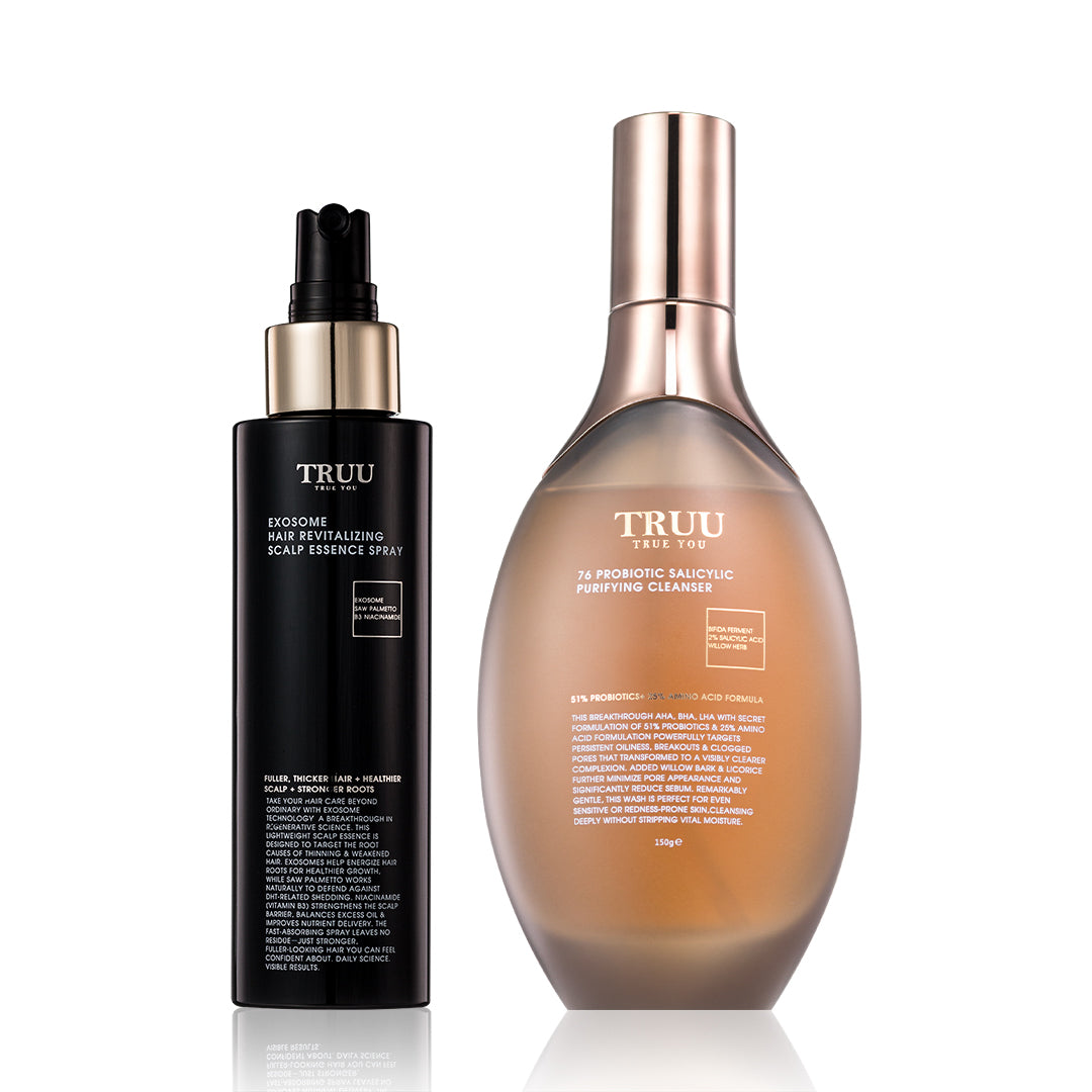 TRUU Exosome Hair Revitalizing Scalp Essence Spray Bundle Set