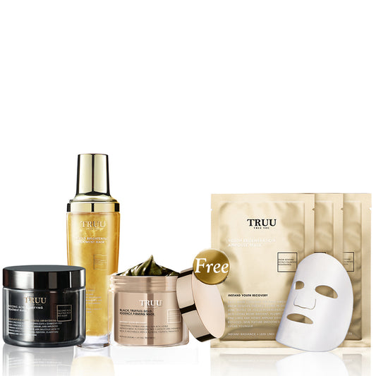 TRUU Black Truffles Gold Essence Masker Penganjal