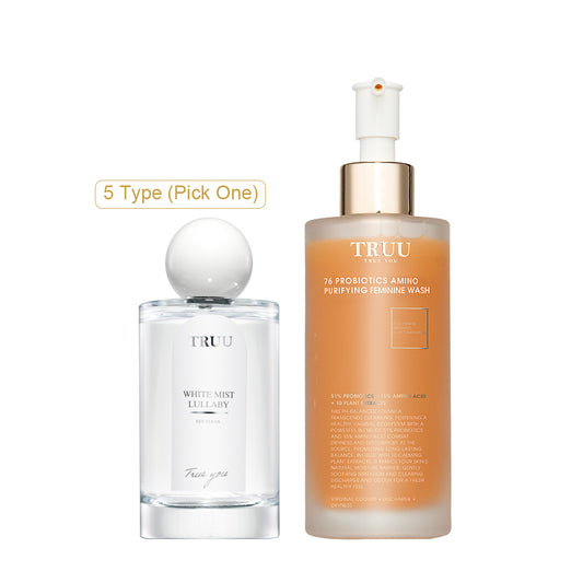 TRUU Serenity Realm (Pick One) + 76 Probiotics Amino Purifying Feminine Wash