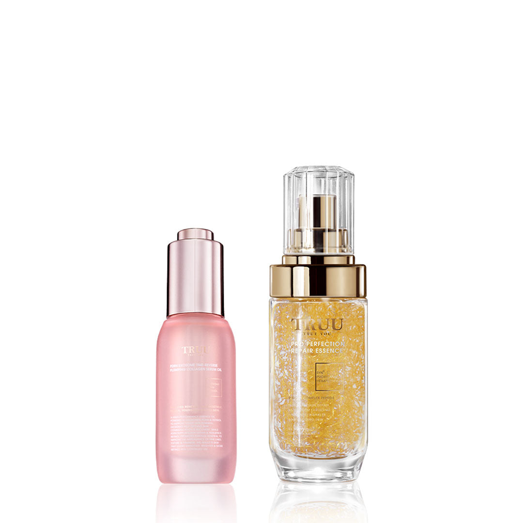 TRUU PDRN Exosome Time-Reverse Plumping Collagen Serum Oil Bundle Set (Preorder End Oct)