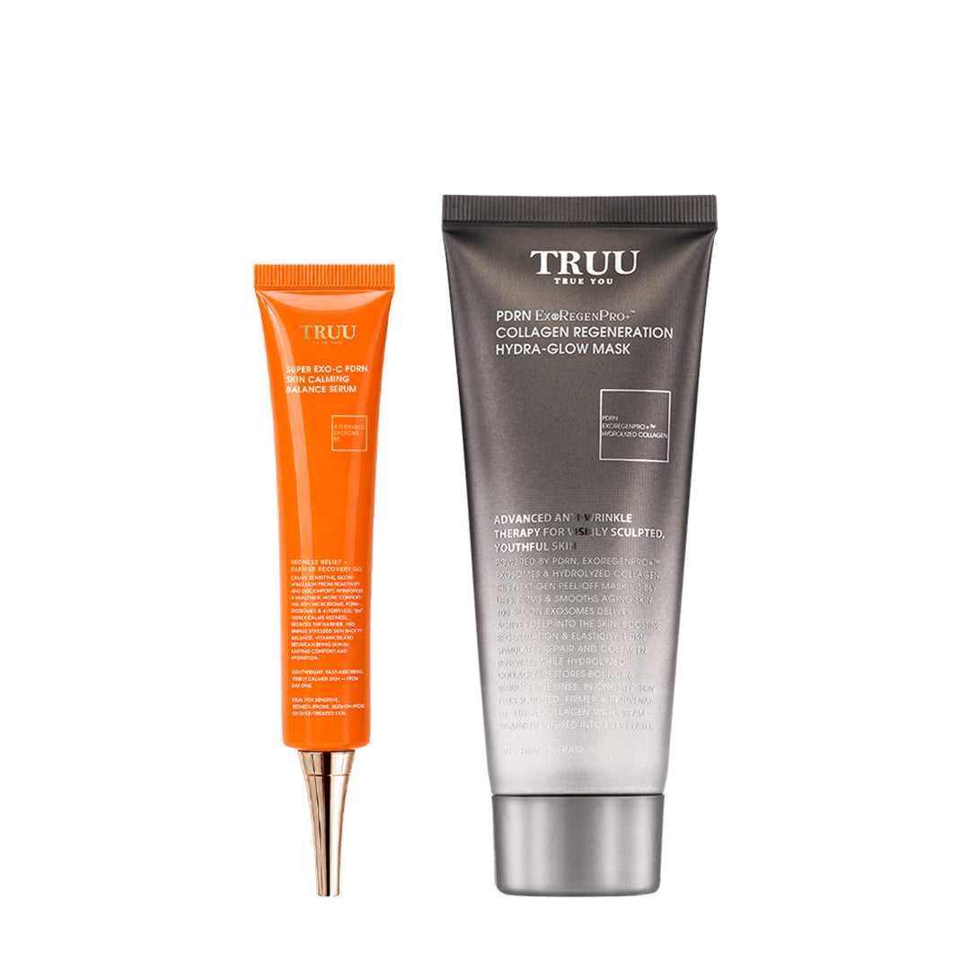 TRUU Super Exo-C PDRN Skin Calming Balance Serum Bundle Set (Preorder End Oct)