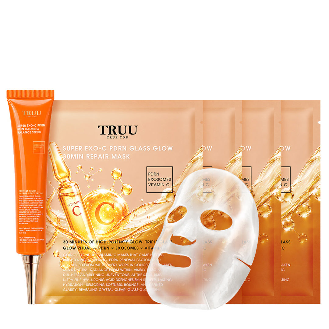 TRUU Super Exo-C PDRN Skin Calming Balance Serum Bundle Set (Preorder End Oct)