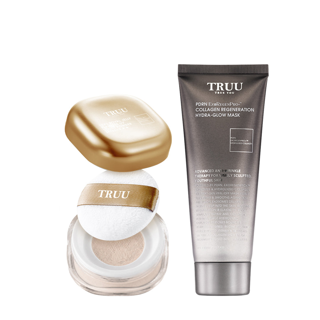 TRUU Luxe Royal Jelly Flawless UV Loose Powder SPF50+★★★ Bundle Set (Preorder End Oct)