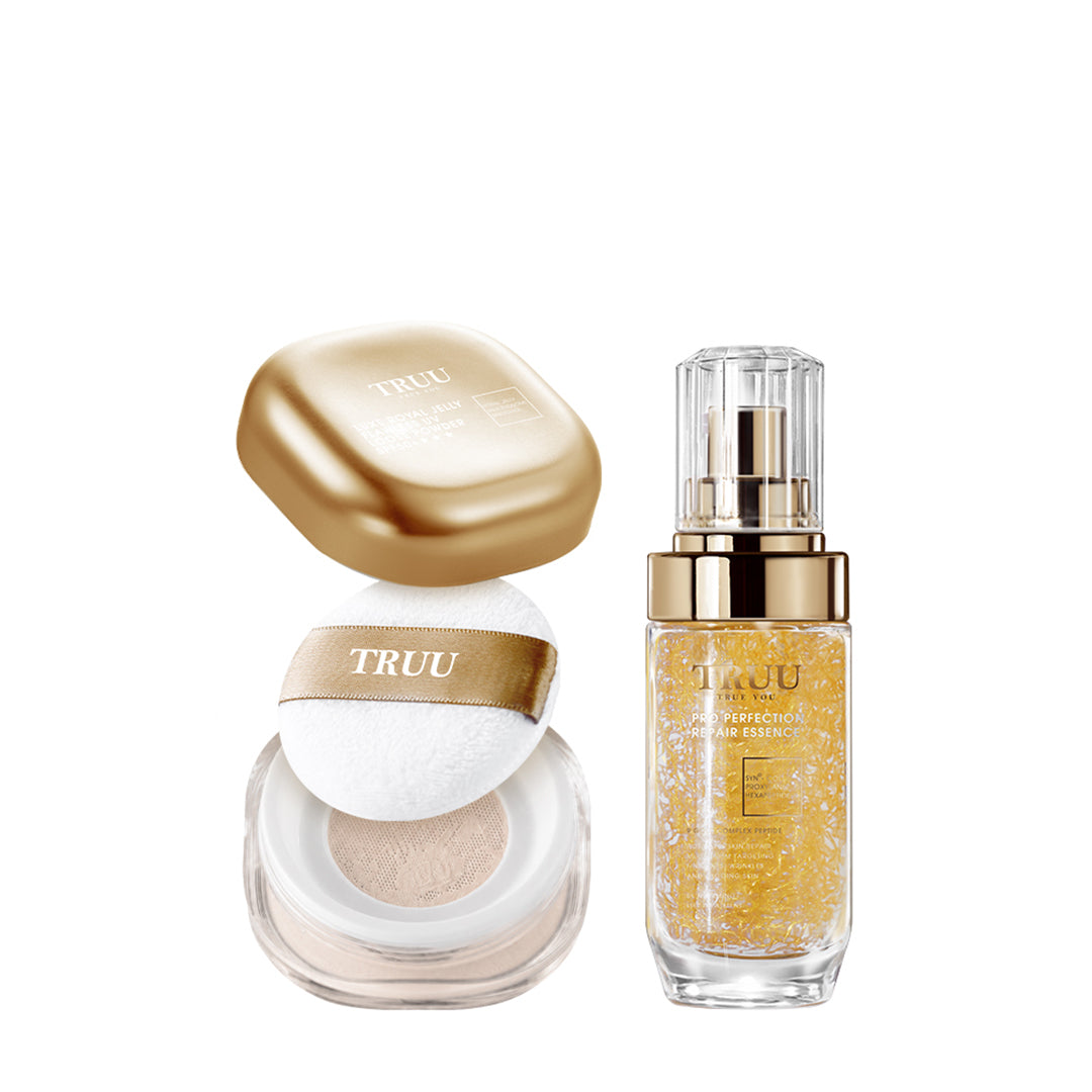 TRUU Luxe Royal Jelly Flawless UV Loose Powder SPF50+★★★ Bundle Set (Preorder End Oct)